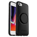 OtterBox Otter+Pop Case for iPhone 7/8/SE 2nd Gen/SE 3rd Gen, Shockproof, Drop proof, Protective Case with PopSockets PopGrip, 3x Tested to Military Standard, Black