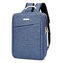 Laptop bag business laptop backpack men and women metal laptop bag casual backpack blue