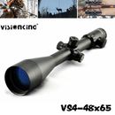 Visionking 4-48X65SFP Cannocchiale da puntamento fucile tattico R/G tubo reticolo illuminato 35 mm