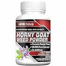 HMR NOVA Horny Goat Weed Powder, Organic Epimedium Extract As Dietary Supplement -220 GM Hornygoatweed (Sugar Free, Pack 1)