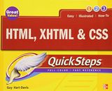 HTML, XHTML & CSS QuickSteps, Hart-Davis, Guy, Good Condition, ISBN 0071633170