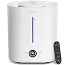 ASAKUKI Humidifiers for Bedroom Large Room, 4L Cool Mist Top Fill Air Humidifier