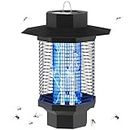 Bug Zapper Outdoor,Electronic Insect Killer Outdoor, Mosquito Zapper Waterproof 4200V High Powerful Electronic Pest Killer Fly Zapp Trap，Mosquito Killer for Patio