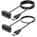 Leonids Magnetic Chargers for Fitbit Charge 6 Charger/Charge 5 Charger/Luxe Charger, 2 Pack 50cm&100cm Fast Charger Replacement Cord USB Charging Cable Dock for Fitbit Charge 6/5/Luxe Fitness Trackers