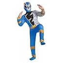 Blue Power Ranger Costume for Kids, Official Power Rangers Dino Fury Outfit with Mask, Child Size Medium (7-8)