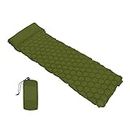 TEmkin Camping Mat Camping Sleeping Mat Outdoor Camping Pad With Pillow Air Mattress Inflatable Cushion Fast Filling Proof Proof Comfortable (Green)