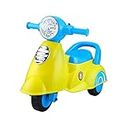 JoyRide Baby Star Ride On with Musical Horn & Light | Backrest and Under Seat Storage for Toys Boys and Girls of Age 1-3 Years, Weight Capacity Up to 20kgs (Yellow)