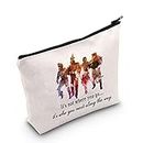 POFULL Tinman Movie Inspired Gifts Its Not Where You Go But Who You Meet Zipper Pouch Bag Dorothy Ruby Inspired Gift (Its Not Where You Go bag)