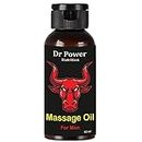 Dr Power Nutrition massage Oil | Ayurvedic Massage Oil for Men | restores energy & hardens the relaxing muscles | Shilajit, Jaiphal | 50 ml