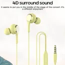 3 5mm Wired Kopfhörer Noise Reduction In-ear-Headset Mit Mikrofon Komfortable Silikon Earbuds Für