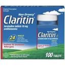Claritin 24 Hour Non Drowsy In Door Outdoor Allergy Relief 100 Tablet 04/25+