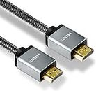 Tobo HDMI to HDMI 6.6ft Nylon HDMI 2.0,High Speed 18Gbps,Supports Ethernet,Audio Return,Video UHD 4K 2160p,3D,HD 1080p, Compatible HDTV,Blu-ray Players,Xbox Playstation PS3,PS4, PC. (2m) TD-161H