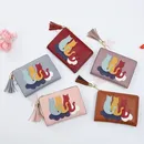 Wallets for Women Coin Purses Cat Card Holder PU Leather Cute Tassel Bank Credit Cards Case Ladies