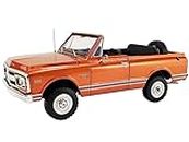 1971 Jimmy Orange Metallic with White Top Dealer Ad Truck Limited Edition to 948 Pieces Worldwide 1/18 Diecast Model Car by Acme A1807710