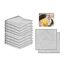 DKDXID 15pcs Multipurpose Wire Miracle Cleaning Cloth Trapos Multiusos de Alambre para Lavar Platos Paños de Limpieza Multiusos Wire Miracle Wire Dishwashing Rags for Wet and Dry Metal Wire Rag