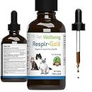Pet Wellbeing Respir-Gold for Cats - Vet-Formulated - Supports Easy Breathing, Normal Airways, Respiratory Health - Natural Herbal Supplement 2 oz (59 ml)