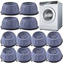 Dantolo 12 Stück Waschmaschine anti vibration füße, Vibrationsdämpfer für Waschmaschine, rutschfeste Füße zur Vermeidung von Lärm und Rutschen