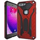 Kitoo Defender Designed for iPhone 6 Plus/iPhone 6S Plus Eco-Friendly Case with Kickstand, Military Grade Shockproof 12ft. Drop Tested - Red