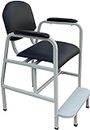 Helsevesen Heavy Duty Steel Frame Bariatric Hip High Chair, Weight Capacity 500lbs, Billiard Chair