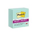 Post-it Super Sticky Notes, 5 Sticky Note Pads, 3 x 3 in., School Supplies, Office Products, Sticky Notes for Vertical Surfaces, Monitors, Walls and Windows,Fresh Mint