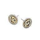 Michael Kors Gold-Tone Stud Earrings for Women; Stainless Steel Earrings; Jewelry for Women, Metal