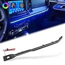 LED Neon Strip Light Center Console Dashboard Trim Compatible with Ford Bronco 2021-2024 Dash Panel Replacement Parts