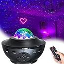 ELECBYTES Plastic Star Night Light Projector Bedroom, Galaxy Projector Light Ocean Wave Projector W/Led Nebula Cloud And Bluetooth Music Speaker As Gifts Decor Birthday Party Wedding Bedroom Living