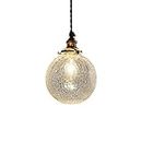 KAPIN Suspension Luminaire Industrielle E27 Vintage Rétro Plafonnier Eclairage Plafond Abat-jour En Verre Pendant Antique Edison