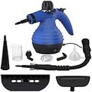 Comforday Handheld Steam Cleaner-Multi-Purpose Steamer with Safety Lock for Stain Removal, Carpet Cleaning with 9 Accessories Kit Included Hard Surface Cleaner (blue)