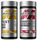 MuscleTech, Hydroxycut Hardcore, Super Elite, Supports Fat Metabolism - Pack of 100 Veggie Capsules & MuscleTech Test HD Elite, Tribulus Terrestris for Men, 60 Veggie Capsules