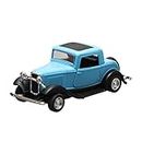 Webby 1:32 Scale Classic Vintage Die-Cast Model Pull Back Toy Car With Openable Doors, Blue