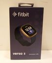 Fitbit Versa 3 Activity Tracker Health Fitness Smartwatch - Midnight/Soft Gold