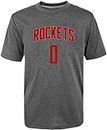 NBA Kids Youth Heather Gray Tri-Blend Game Time Name and Number Player T-Shirt (18-20, Russell Westbrook Houston Rockets Gray)