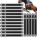 16 Pcs Rubber Spur Straps Adjustable Rubber Heel Strap Single Ply Black Boot Straps for Men Women Cowboy Cowgirl Horse Riding, 9.84 Inches