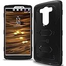 LG V10 Case, CoverON Tank Series Full Body Front and Back Heavy Duty Hard Protective Phone Cover - Black
