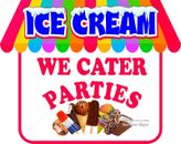 Ice Cream We Cater Parties DECAL (Choose Size) Food Truck Concession Sticker