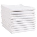 Kaf Home White Kitchen Towels, 10 Pack, 100% Cotton - 20 X 30, Soft And Function