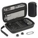 XORDING Case for Backbone, Nylon Hard Shell, Large Protective Carrying Case, with a Wristband, Keychain and Net Pocket, Case Accessories Compatible with Backbone One (Black)