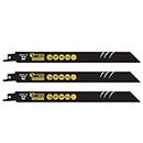3 x SabreCut SCRS1122BF_3 225mm 14 TPI S1122BF Fast Wood and Metal Cutting Reciprocating Sabre Saw Blades Compatible with Bosch Dewalt Makita and many others