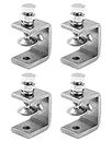 QWORK® 4Pcs 304 Stainless Steel C Clamp Tiger Clamp, Heavy Duty C-clamp, for Home Improvement and Automotive Repair