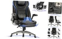 COLAMY Office Chair-Ergonomic Computer Desk Chair with Thick Seat for Black