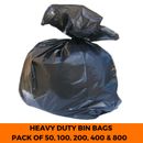 Rubbish Bin Bags Refuse Sacks Heavy Duty Waste Liners Extra Strong
