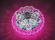swanart 10 Watts Chandelier & Wall Light Multicolour, Round(Corded Electric, Crystal) (‎Design 1)
