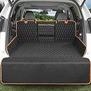 KYG Dog Cargo Liner SUV with Bumper Flap Protector, Waterproof Pet Trunk Cover Oversized 135x230cm Nonslip Cargo Cover Large Pocket, Universal Fit