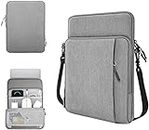 Dynotrek Tipple 14 Inch Laptop Sleeve Case Cover Pouch Bag with Shoulder Straps for Chromebook/Stream/Inspiron/IdeaPad/Spin/ZenBook MacBook Pro (Denim Grey)