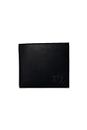 A | X ARMANI EXCHANGE Men's Tonal Ax Logo Billfold with Coin Pocket Wallet, Black, One Size, Black, One Size