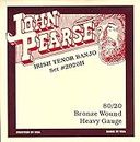 John Pearse Strings® 2020H Jeu de Cordes pour Irish Tenor Banjo - 80/20 Bronze wound - Heavy Gauge