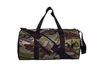 MK Army Print Gym Bag with Side Pocket for Men and Women (Kit Bag)