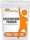 BulkSupplements.com Calcium BHB Powder - Beta Hydroxybutyrate Powder - Keto Supplements - BHB Exogenous Ketones Powder - BHB Salts Powder - Keto BHB Supplement (250 Grams - 8.8 oz)