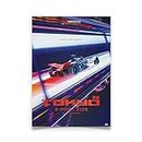 Automobilist | Porsche 99X Electric - Future - Tokyo - 2138 | Collector’s Edition | Standard Poster Size 19 ¾ x 27 ½ Inch